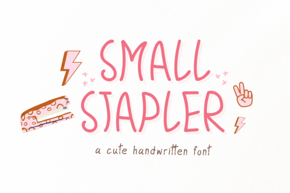 A Simple, Cute Font for Makers: The Charm of Small Stapler