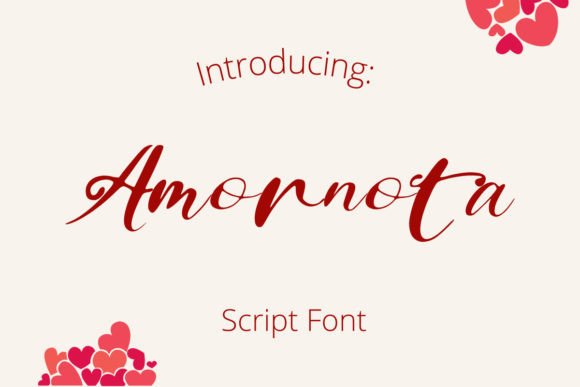 Amornota: The Script Font for Editorial Elegance