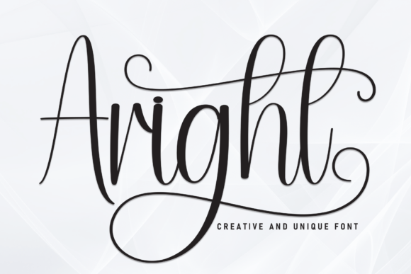 Aright: A Friendly Handwritten Font for Modern Web Design