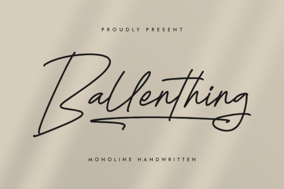 Ballenthing: An Elegant Signature Font for Web Design