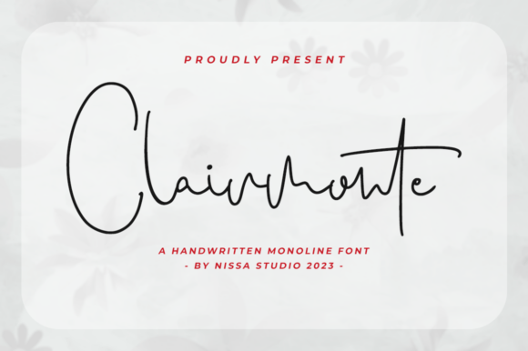 Clairmonte: A Delicate Handwritten Font for Luxury Web Design