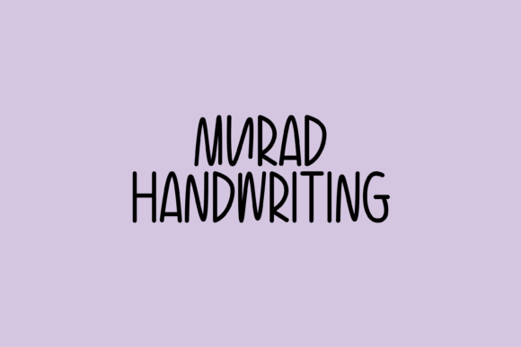 Discovering Murad: A Handwritten Font for Creative Product Makers
