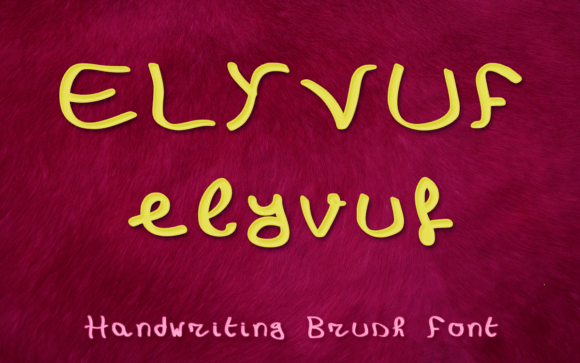 Elyvuf Font: A Powerful Brush Stroke for Your Brand Identity