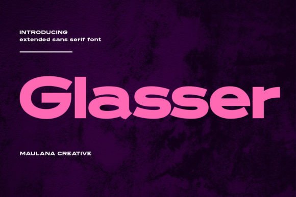Glasser: A Modern Display Font for Bold Branding