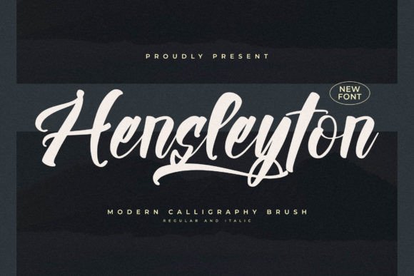 Hensleyton: A Modern Calligraphy Font for Editorial Charm