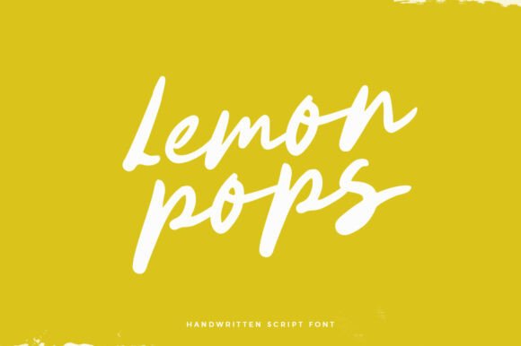 Lemon Pops: A Handwritten Font for Modern Editorial Personality