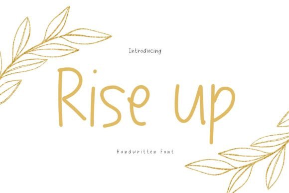 Rise Up: The Handwritten Font Your Craft Projects Are Missing