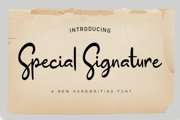 Special Signature: A Handwritten Font for Editorial Elegance