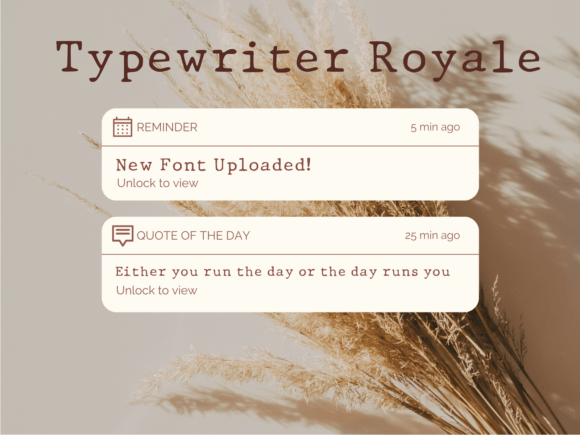 The Creative Spark of the Typewriter Royale Font