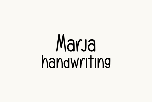 The Marja Typeface: A Simple Tool for Building a Brand
