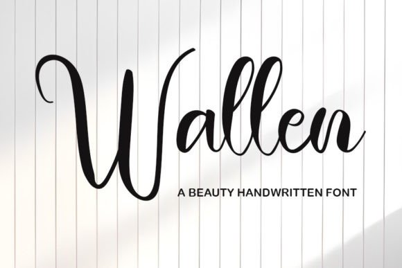 The Wallen Font: A Sophisticated Handwritten Style for Your Brand