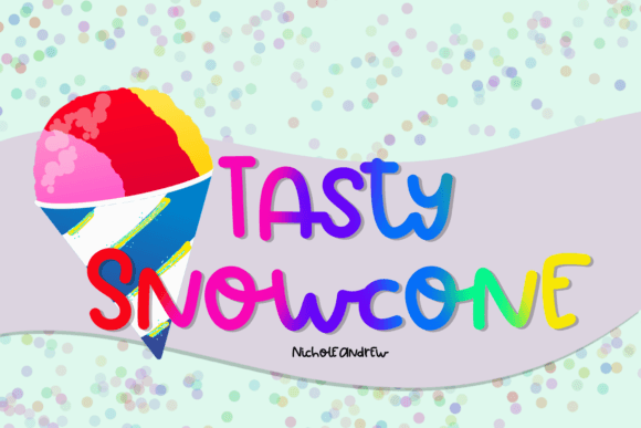 Unlock Creative Marketing with the Tasty Snowcone Handwritten Font
